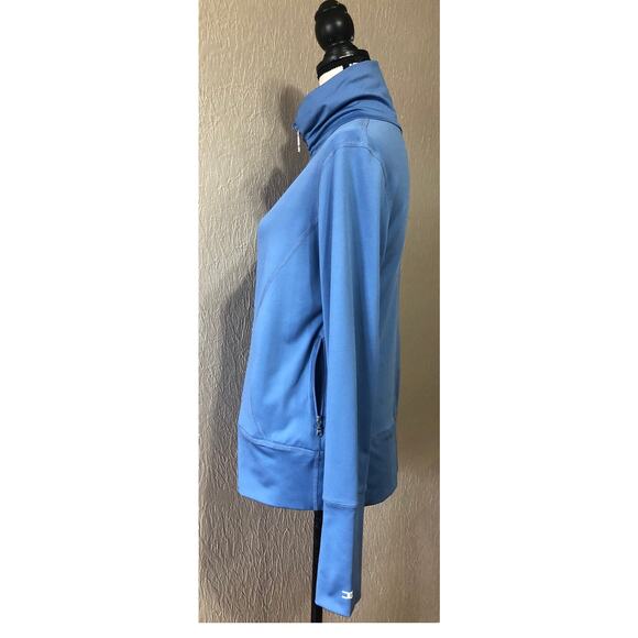 Noel Asmar Uniform Women's Prima Fitness Yoga Spa Jacket Blue Size Medium - Picture 3 of 12